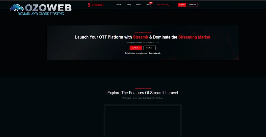Streamit Laravel Movie TV Show Streaming Platform GPL